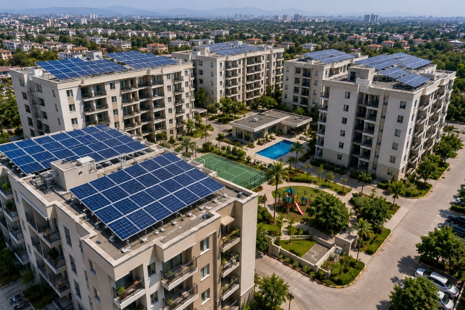 Modern Indian-style housing community