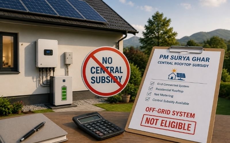 Off-grid solar subsidy considerations