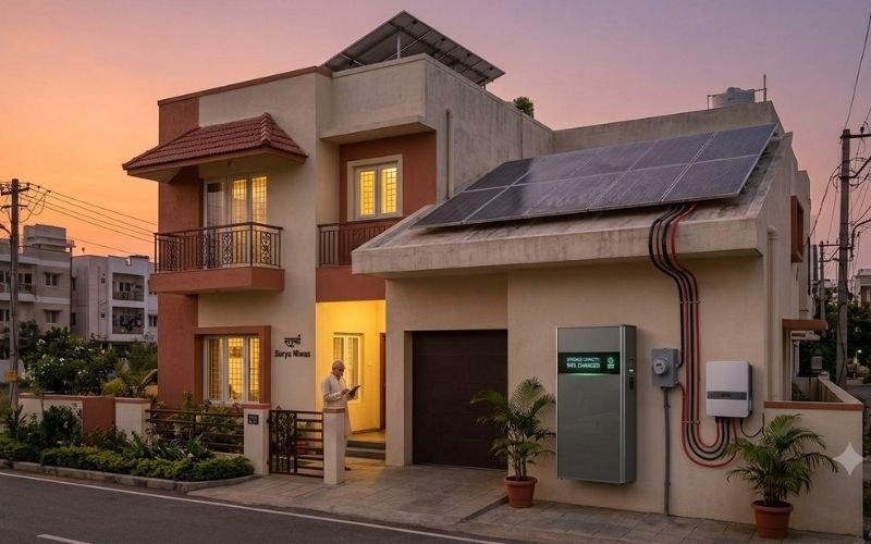 Solar panels providing standalone off-grid power