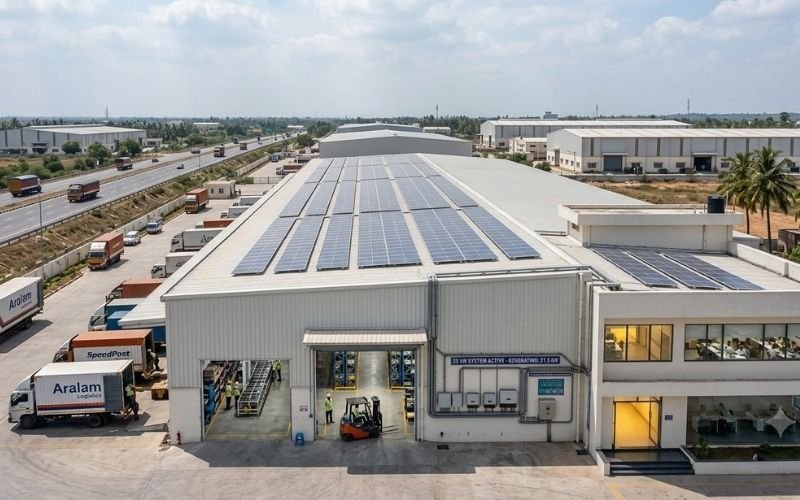 Industrial solar energy project