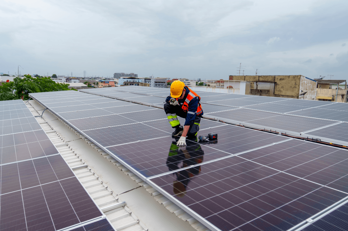 Residential rooftop solar panels